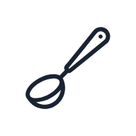 Serving Spoon SVG icon — food