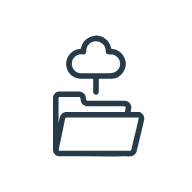 Cloud Storage Connection SVG icon — ui