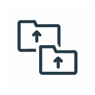 Folder With Upload Icon SVG icon — ui