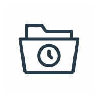 Recently Used Files SVG icon — ui
