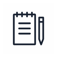 Notebook SVG icon — presentation