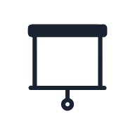 Projector Screen SVG icon — presentation