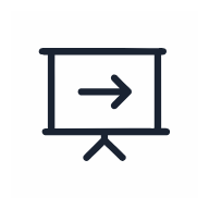 Storytelling Slide SVG icon — presentation