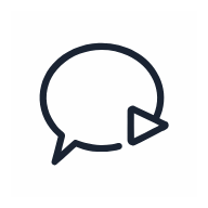 Chat Bubble Message SVG icon — productivity