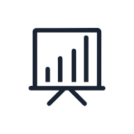 Dashboard Overview Graph SVG icon — productivity