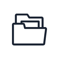 Folder With Files SVG icon — productivity