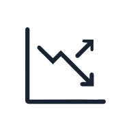 Line Graph Trend SVG icon — productivity