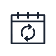 Recurring Event Symbol SVG icon — productivity
