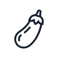 Eggplant Silhouette SVG icon — food
