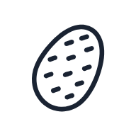 Potato SVG icon — food